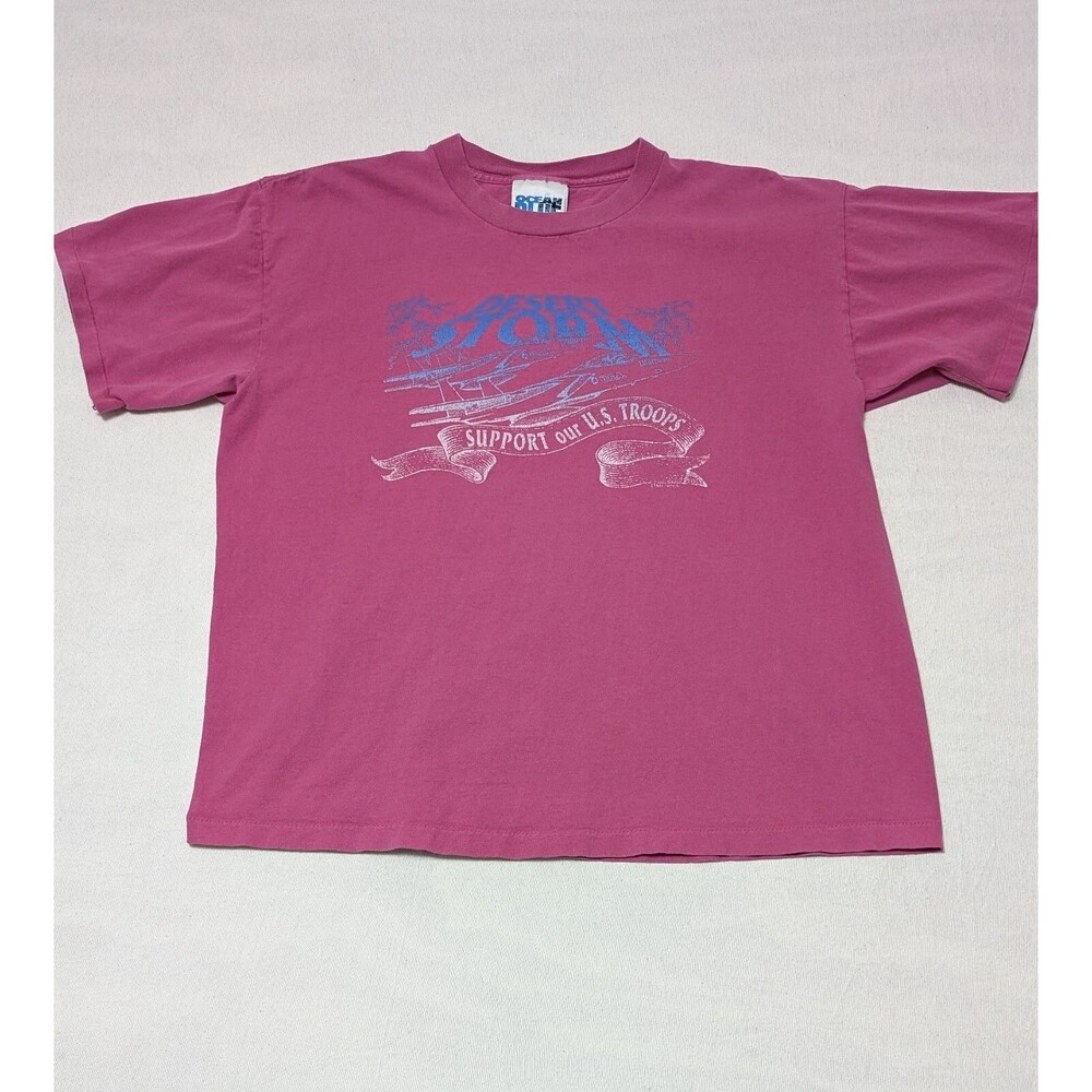 Vintage Desert Storm Mens XL T Shirt "Support Our Troops" Single Stitch USA